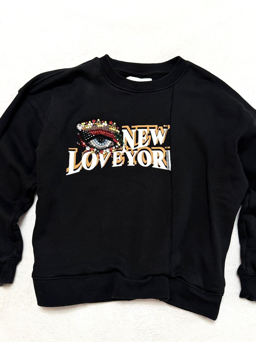 3.1 Phillip Lim sz M Eye Love NY Sweatshirt Crew